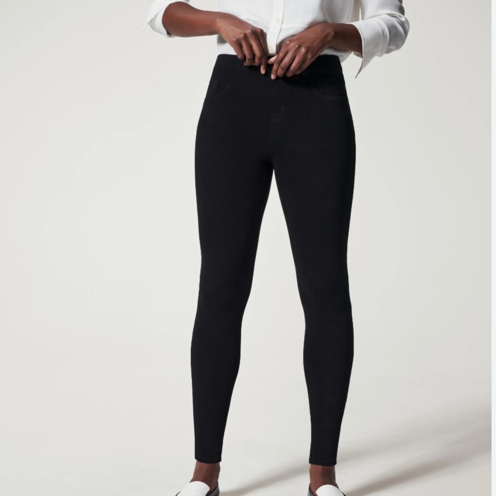 Spanx Black Jeanish Ankle Leggings